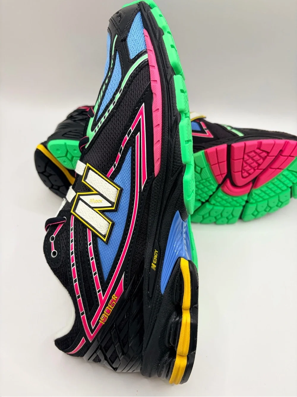New Balance 1906R Black Multicolor Accent Running Sneakers